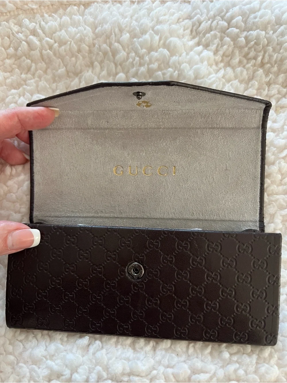 Gucci Women’s Black Oversized Sunglasses with Case - Model GG0076S (003 Havana)
